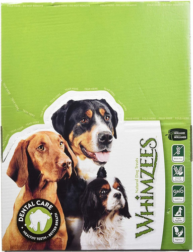 Paragon Whimzees Alligator Treat Para Perros Medianos Dental