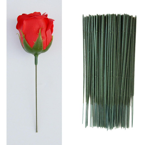 Z 100x Tallos De Flores Artificiales, Varilla Floral, 18 Cm