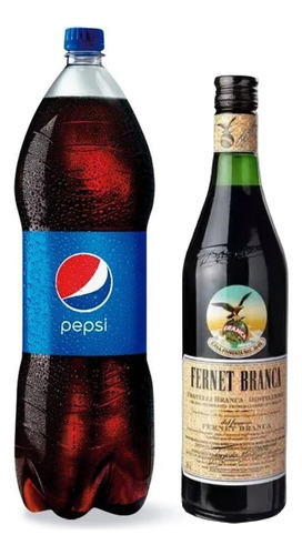 Combo Branca Pepsi: 1 Fernet Branca 750 Ml +1 Pepsi 2 Litros