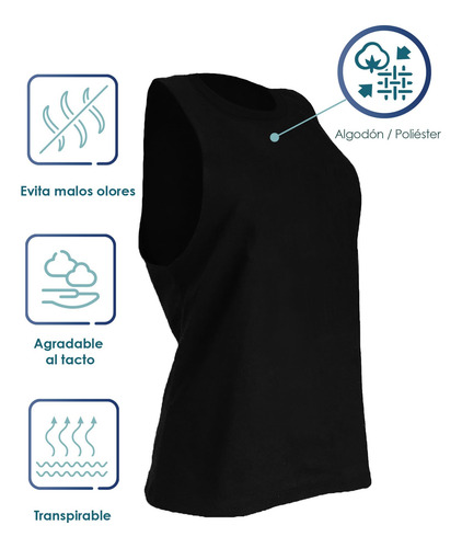 Camiseta De Algodón Sin Mangas Para Mujer Deportiva Casual