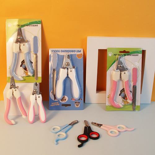 Juego De Cortaúñas Para Mascotas Paper Card Curling Blue Tru