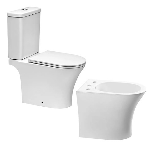 Juego Baño Sanitarios Piazza Abruzzo Inodoro Mochila Bidet