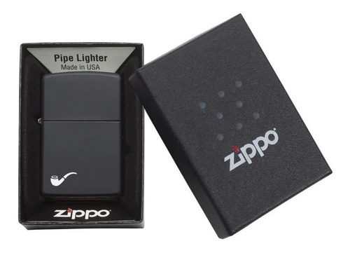 Imagem 5 de 5 de Isqueiro Zippo Para Cachimbo 218pl Pipe Black Matte Original