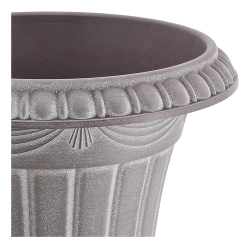 Maceta Clásica 15x13 Plástico Blanquecino Para Interiores Y