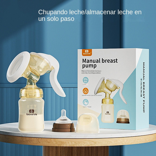 Extractor De Leche Materna Manual De Silicona 180ml