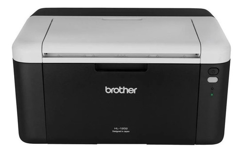 Impressora Brother HL-1 Series HL-1202 110V preta e branca