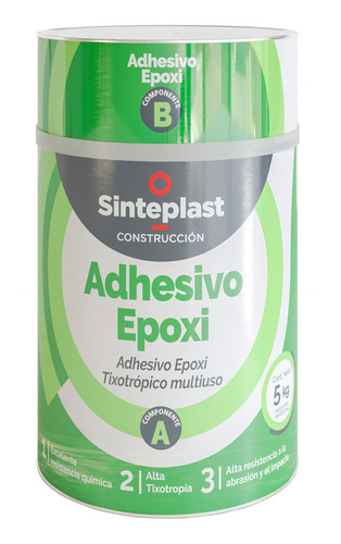 Adhesivo Epoxi Sinteplast Construccion Mortero 5kg Indugar