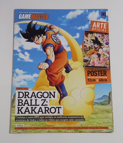 Revista Pôster Dragon Ball Z - 92cm X 60cm - Goku - Kakarot