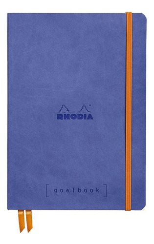Bloco Sketch Bullet Journal Goalbook Rhodia Couro Sapphire