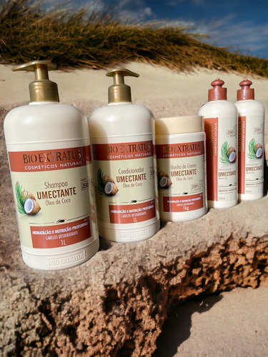 Kit 1 Shampoo 1 Cond 1 Banho De Creme 1 Litro 2 Fianliz. 500