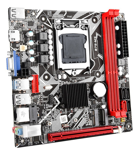 Placa Base De Escritorio B75 Ms Lga 1155, 2 Ranuras Ddr3 Par