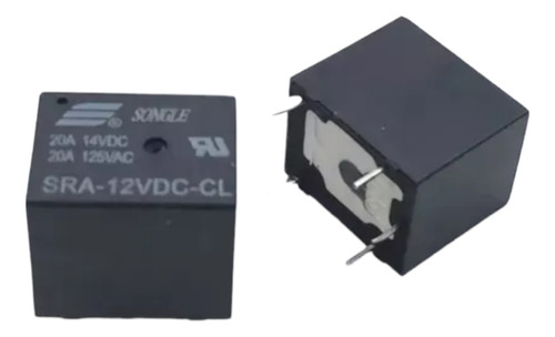 Relevador Relay Negro Sra / 12v / 20a 