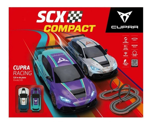 Autopista Eléctrica Scalextric Cupra Racing Escala 1:43 Color Multicolor Personaje Scx
