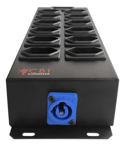 2x Régua 12 Tomadas Cbi Profissional 4kw 1,5 Metro Voltimetr