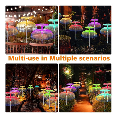 2 Piezas De Luces Decorativas Navideñas Con Medusas De Doble