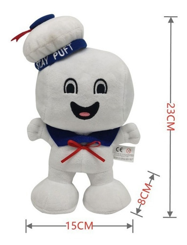 Imagen 2 de 4 de Ghostbusters Stay Puft Muñeco Peluche Juguete Regalo 23cm