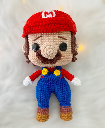 Super Mario Bros Amigurumi Boneco Crochê
