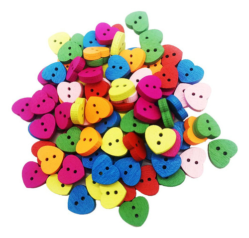 2 X 100 Piezas De Botones Artesanales De De Amor, Botones