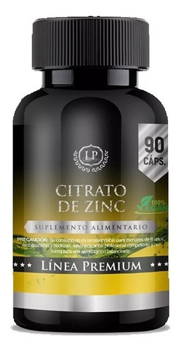 Citrato De Zinc, 90 Capsulas. Agro Servicio.