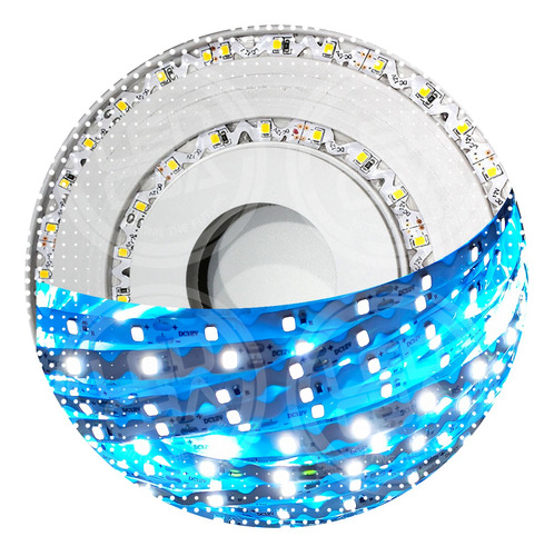 Tira Led Zigzag 20 Metros 2835 Ip67 Exterior Blanco Calidad