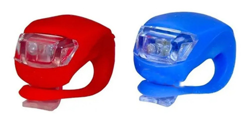 Linternas De Silicón Para Bicicleta 2 Piezas Radox Luz Bicic Color Rojo