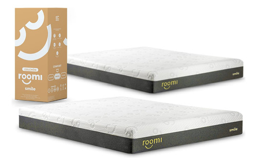 Pack 2 Colchones Roomi Smile Matrimonial Memory Foam