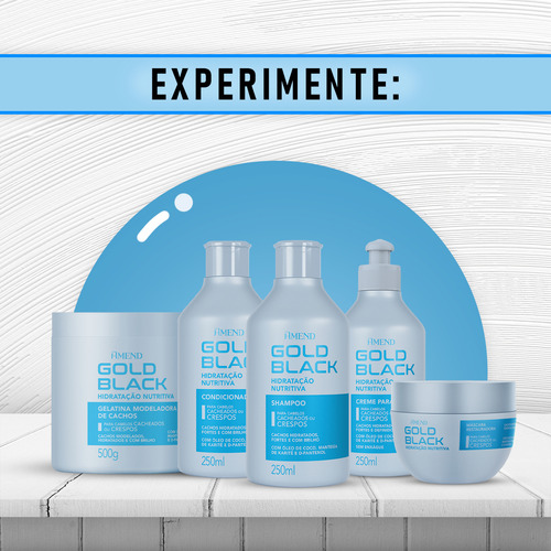Amend Gold Black Shampoo Hidratação Nutritiva - 250ml