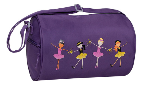 Bolsa Lona Para Ballet Baile Grifo Purpura Duffel Talla