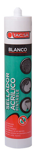 Sellador Acrílico Pintable Tacsa 280ml Blanco X 24 Unid