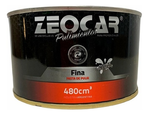 Zeocar Pasta Fina - Pasta De Pulir Fina - 480g