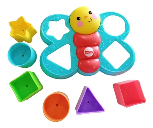 Brinquedo De Encaixar Borboleta 7 Peças Fisher-Price - DJD80