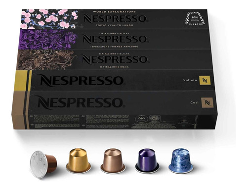 Nespresso Originalline - Variedad Mixta Descafeinada  No Com