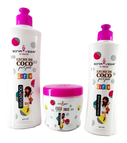 Sonia Vega Kit Girls Leche De Coco Pal - mL a $375