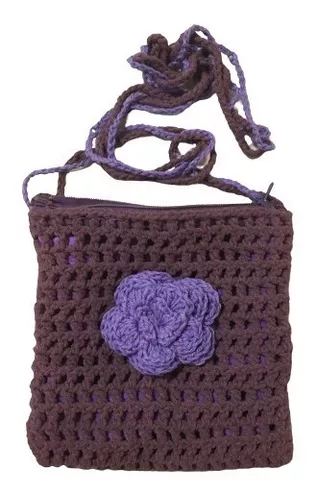 Bolso bicolor en tejido crochet o ganchillo - BLOG DE TEJIDO CROCHET
