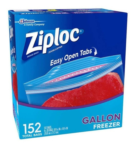 Bolsas Freezer Gallon Ziploc 152 Un