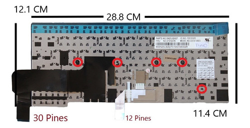 Teclado Lenovo Thinkpad T431 T431s T440 T440e 4x0139 C43944
