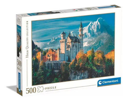 Rompecabezas Castillo Alpes Neuschwanstein 500 Pz Clementoni