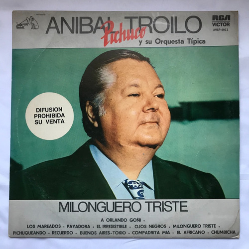 Anibal Troilo - Milonguero Triste - Vinilo Lp Promo / Kktus