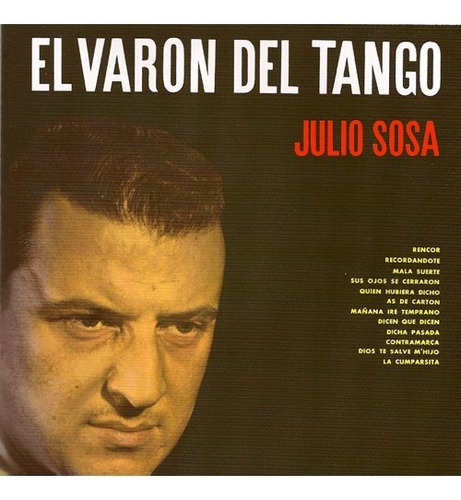 Julio Sosa El Varon Del Tango Leopoldo Federico Cd Usa Kkt