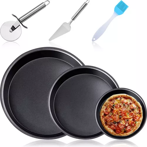 Charolas de Aluminio p/Pizza con Bordes de diferentes Diametros- – ZONA CHEF