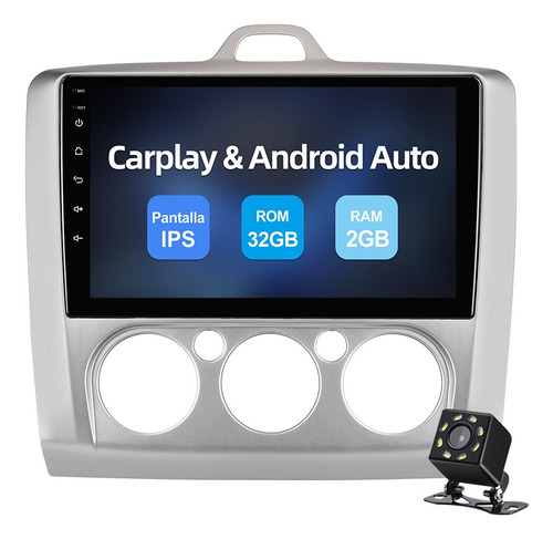 Estéreo 2+32g Carplay Para Ford Focus 2004-2011 A/a Manual