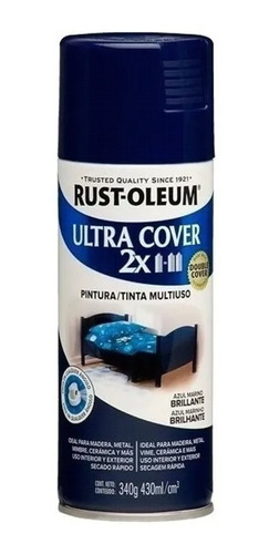 Pintura En Aerosol Rust Oleum Brillante Ultra Cover 2x 430ml