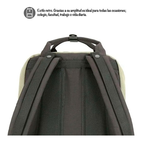 Imagen 5 de 9 de Mochila Himawari Retro 1010 Xl.