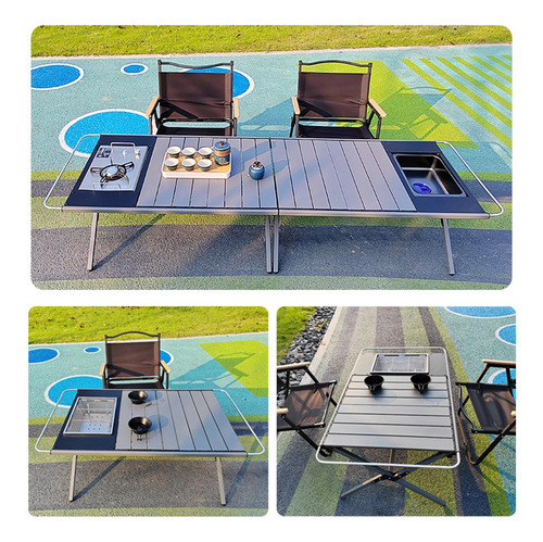 Mesa De Camping, Mesa Plegable, Ultraligera Portátil Con
