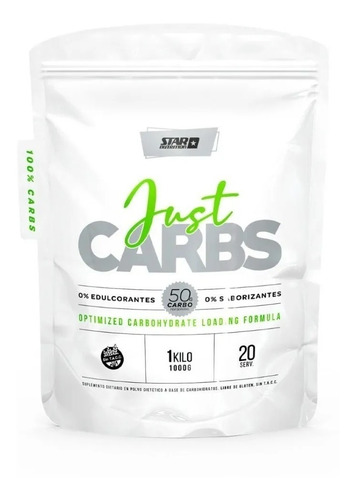 Just Carbs 1 Kg Star Nutrition Carbohidrato Energía Sin Tacc