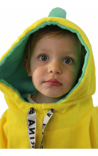 Imagen 2 de 5 de Poncho Toalla Microfibra Niños 2 A 3 Años
