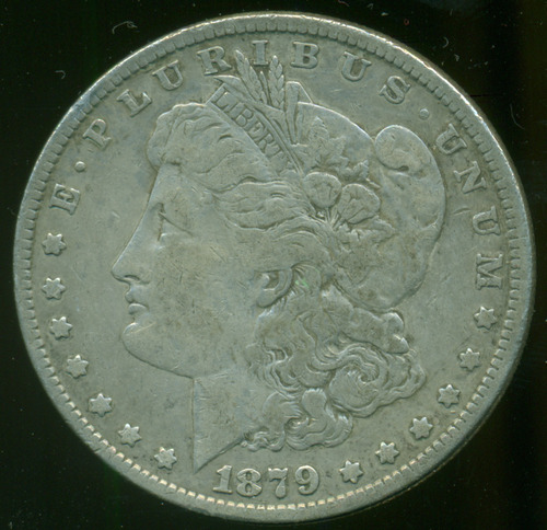 Estados Unidos Moneda De Plata 900 Morgan Dólar 1879 Mb (Usado)