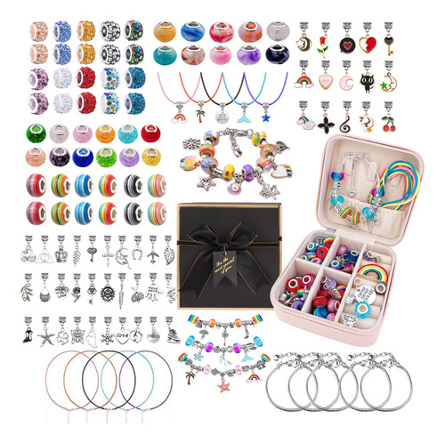 Kit De Fabricación De Pulseras De Dijes Para Niñas, 137 P.