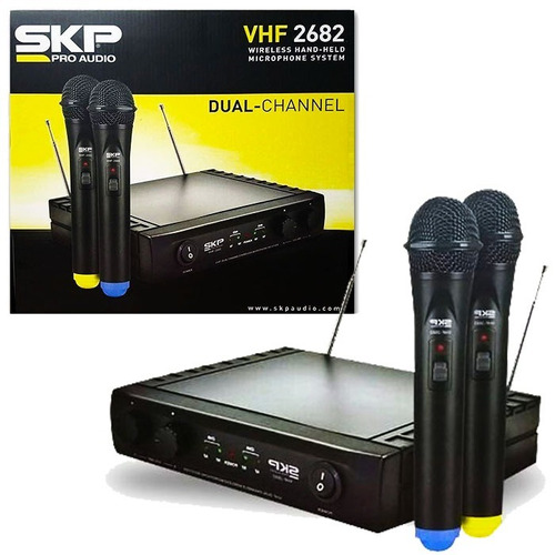 Set 2 Micrófonos Inalambricos Profesional 50mt Vhf (+ Envio)