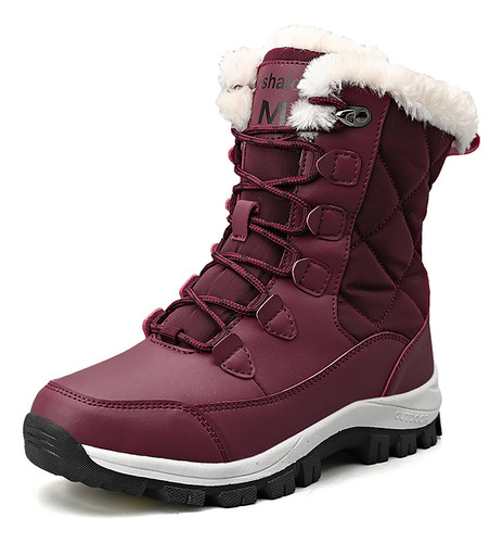 Botas De Neve Impermeáveis Quentes De Inverno Femininas